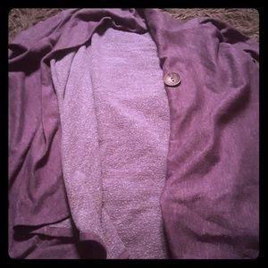 Q dark purple cardigan